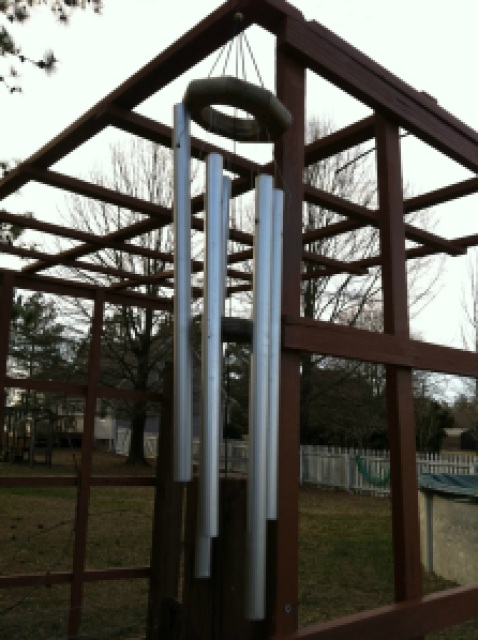 Wind chime for the garden arbor