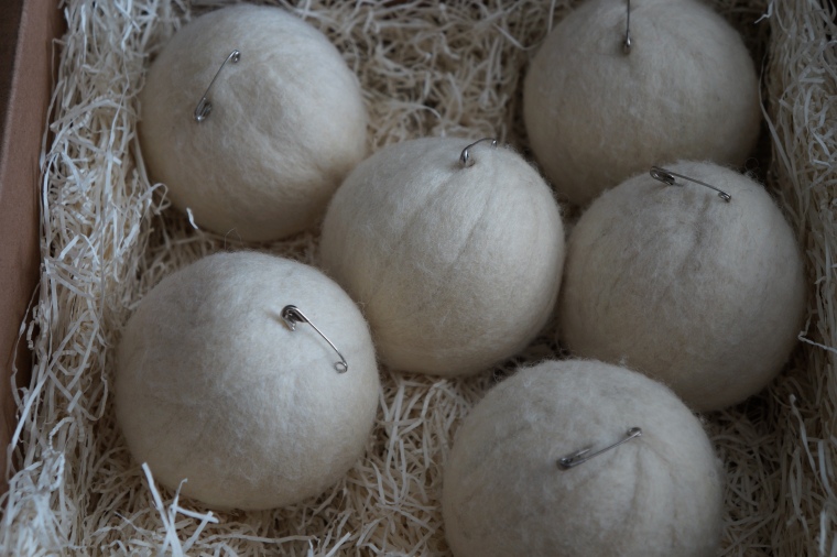 Reduce Static Electricity in Laundry with Wool Dryer Balls and Safety Pins